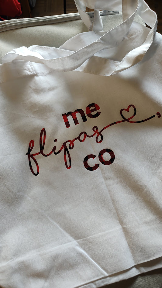 Bolsa estampada "Me flipas, co" - Lettering